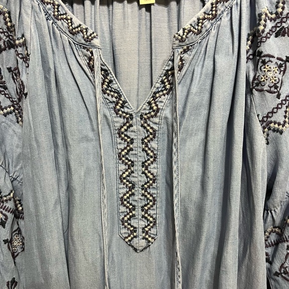 Nurture by Westbound dress, blue, size Large, 3/4 sleeves worn once, smoke free - Picture 3 of 13